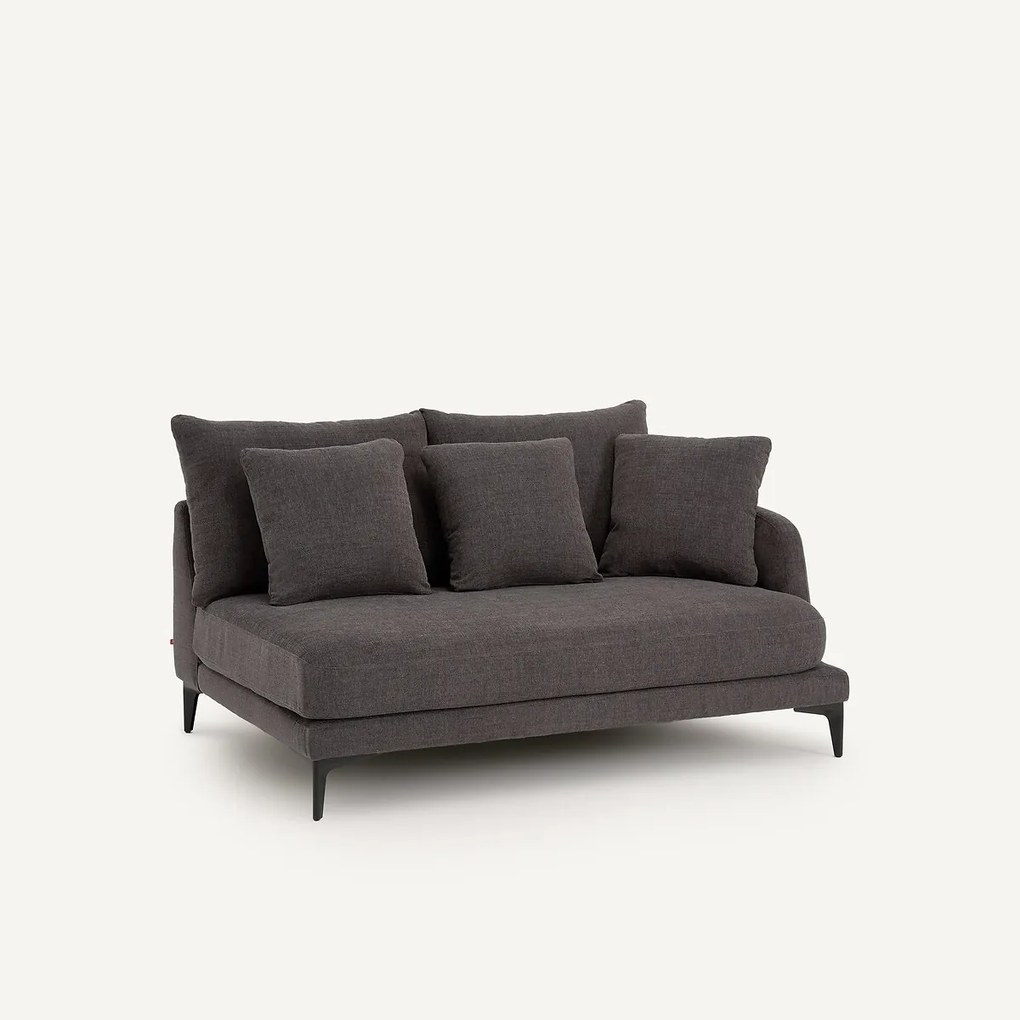 Halve bank van gevlochten polyester, 2-zit, MODERNISTE