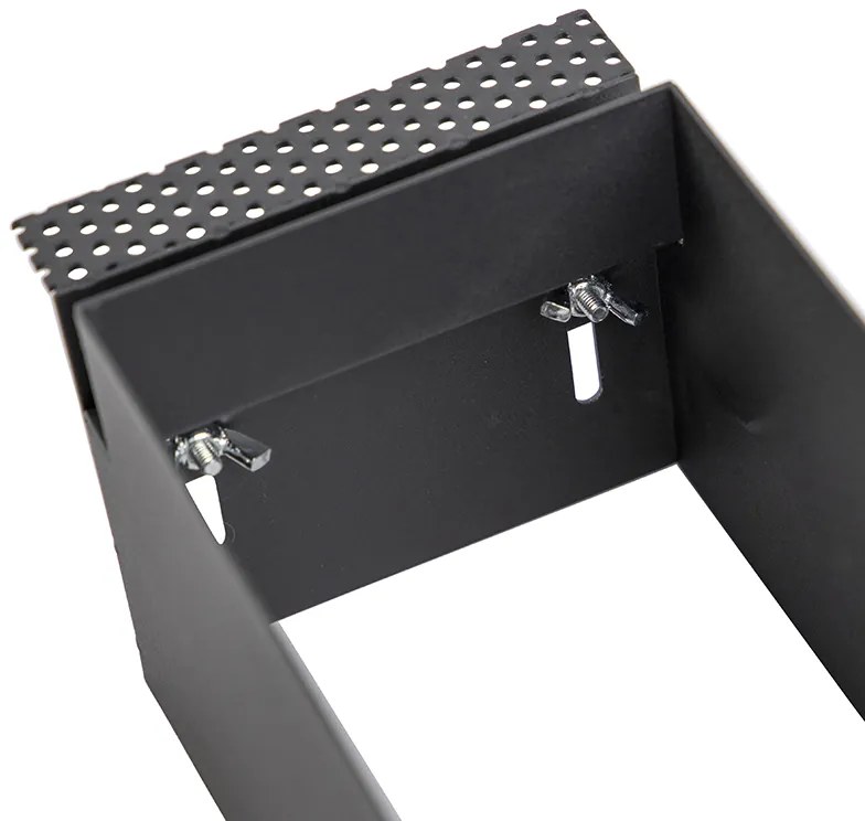 Smart inbouwspot zwart trimless 2-lichts incl. 2 Wifi GU10 70mm - Oneon