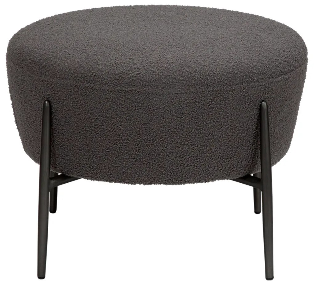Dan-Form Orbit Ronde Poef Boulce Stone Grijs