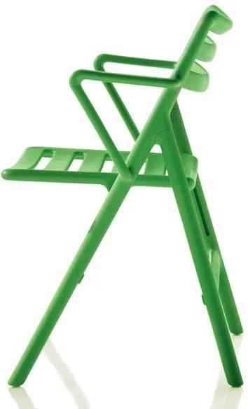 Magis Folding Air-Chair tuinstoel met armleuning groen