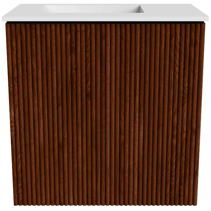 Mondiaz Joya 40cm toiletmeubel ruby met wastafel faye links zonder kraangat talc