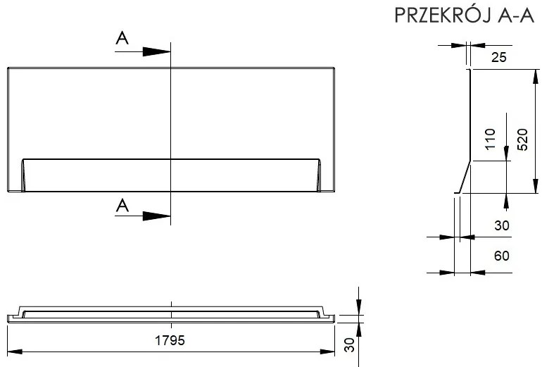 Plazan Modern ligbad met paneel acryl 180x80cm wit glans