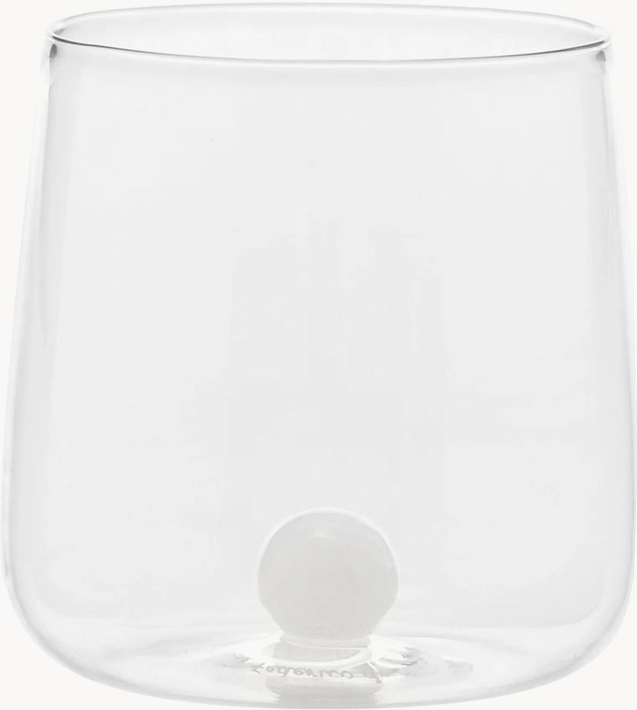 Handgemaakte waterglazen Bilia van borosilicaatglas, 6-delig