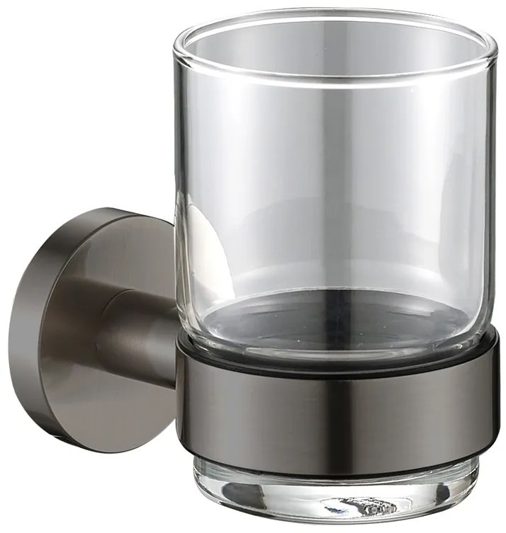 Plieger Vigo glashouder met glas geborsteld gunmetal