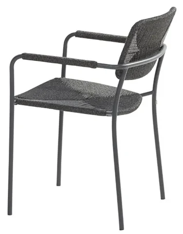 4 Seasons Outdoor stapelbare Bora tuinstoel antraciet SALE  Tuinstoel    antraciet weerbestendig