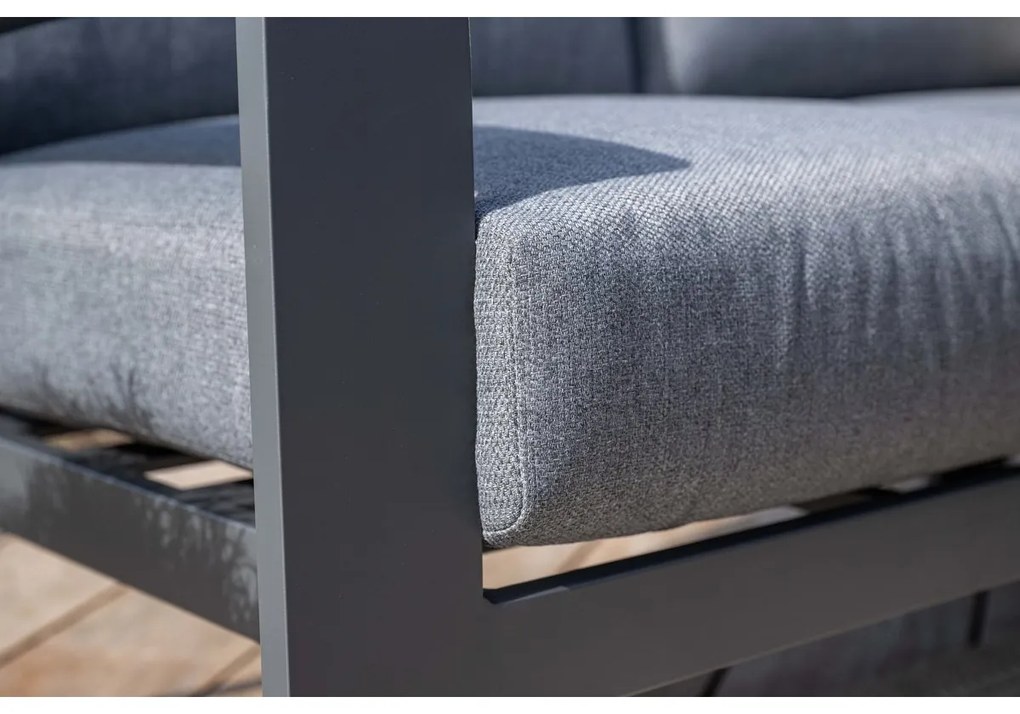 Garden Impressions Camilo lounge dining set 6-delig links - donker grijs