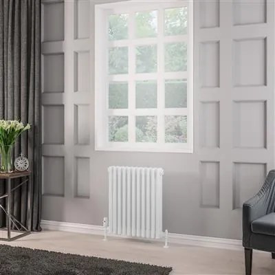 Eastbrook Rivassa 3 koloms radiator 50x60cm staal 898W wit glans