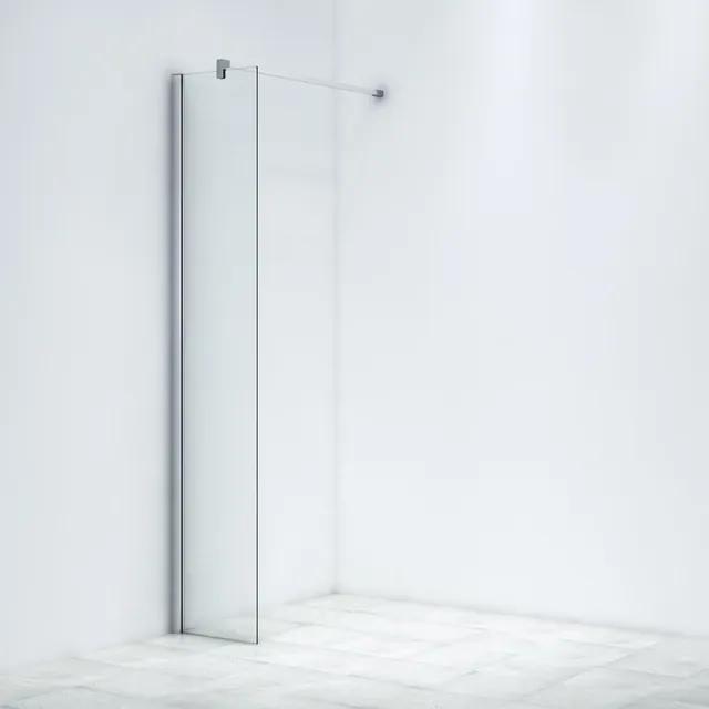 Saniclass Bellini Inloopdouche - 40x200cm - helder glas - chroom WR40-C/C