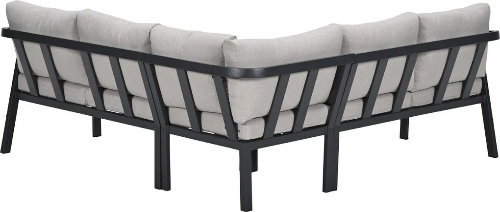 Garden Impressions Milou loungeset hoek 4-delig - donker grijs