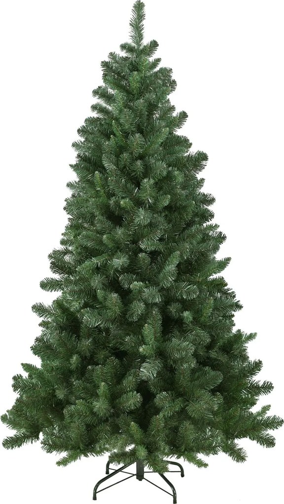 Blackhill kunstkerstboom - 150 cm - donkergroen - Diameter 83 cm - 412 tips - metalen voet