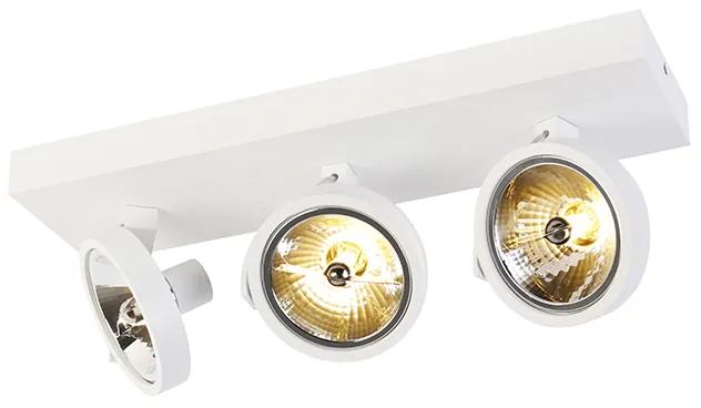 Design Spot / Opbouwspot / Plafondspot wit verstelbaar 3-lichts - Go Modern G9 Binnenverlichting Lamp