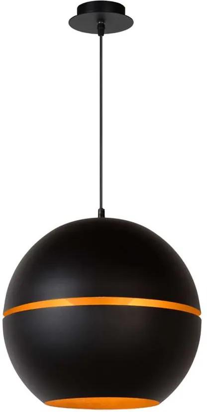 Lucide hanglamp Binari - zwart - Ø35 cm - Leen Bakker