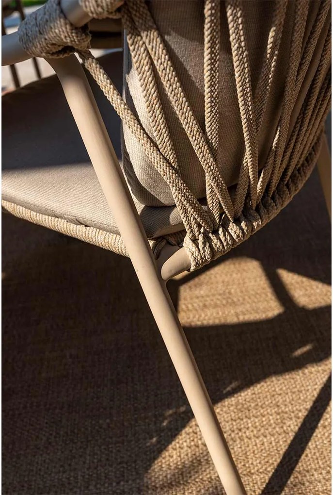 Taste by 4 Seasons Manitoba stapelbare tuinstoel - latte