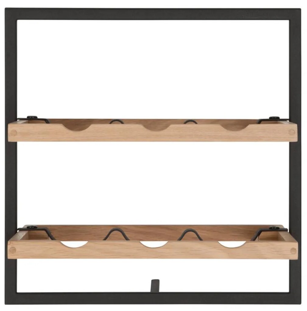 DTP Home Winemate Oak Type B Wand Wijnrek Van Eikenhout - 35x25x35cm.