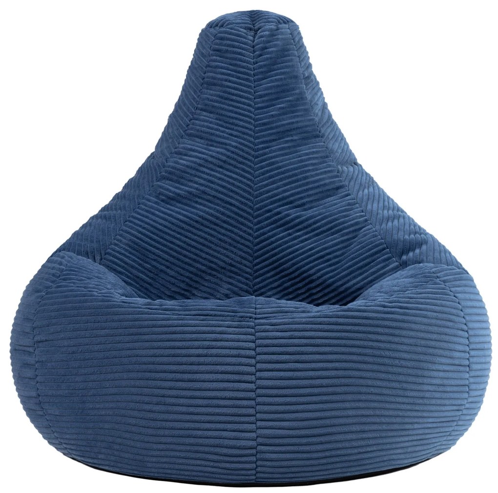 Cloudy Cord Zitzak Stoel - Denim Blauw