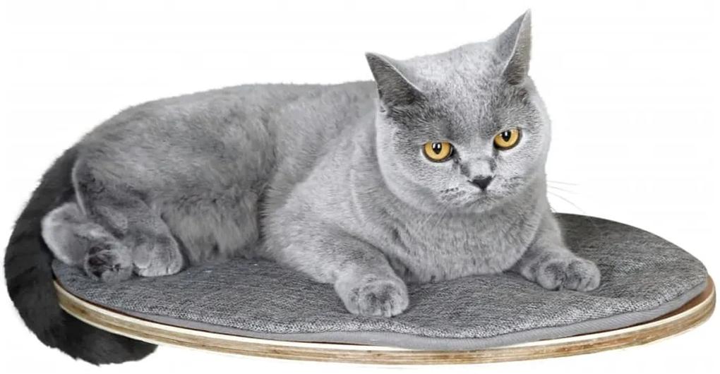 Kerbl Wandgemonteerd kattenbed Tofana 35x50 cm grijs 81543