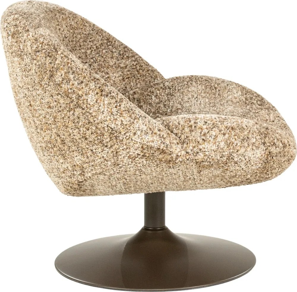 Fauteuil Met Brons Onderstel