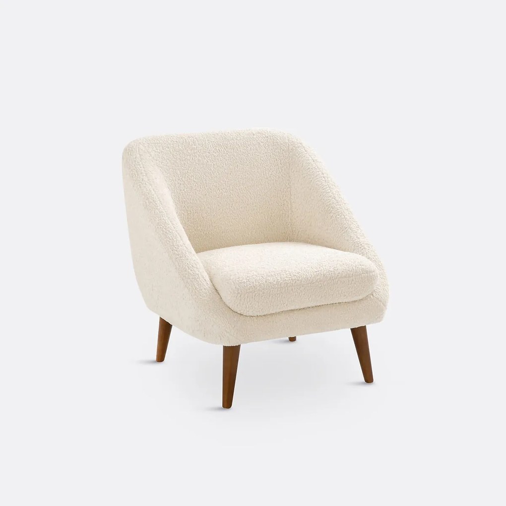 Fauteuil bouclé stof, Séméon