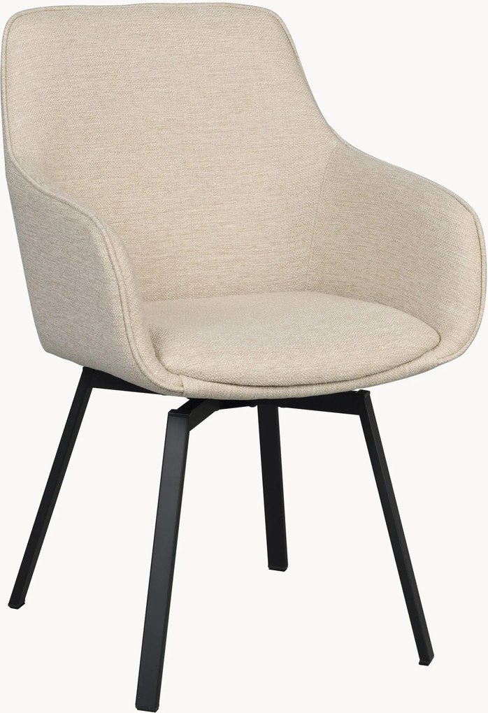 Gestoffeerde draaistoelen Alison, 2-delig
