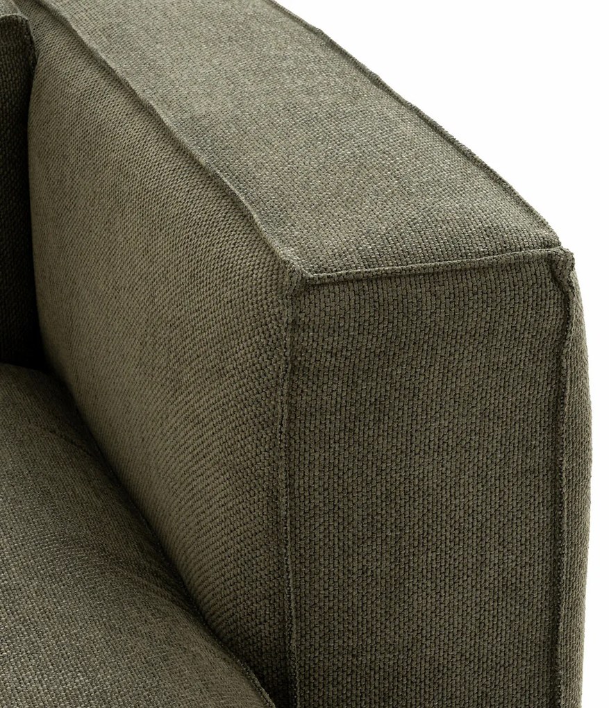 Modulaire longchair getextureerde stof, Seven