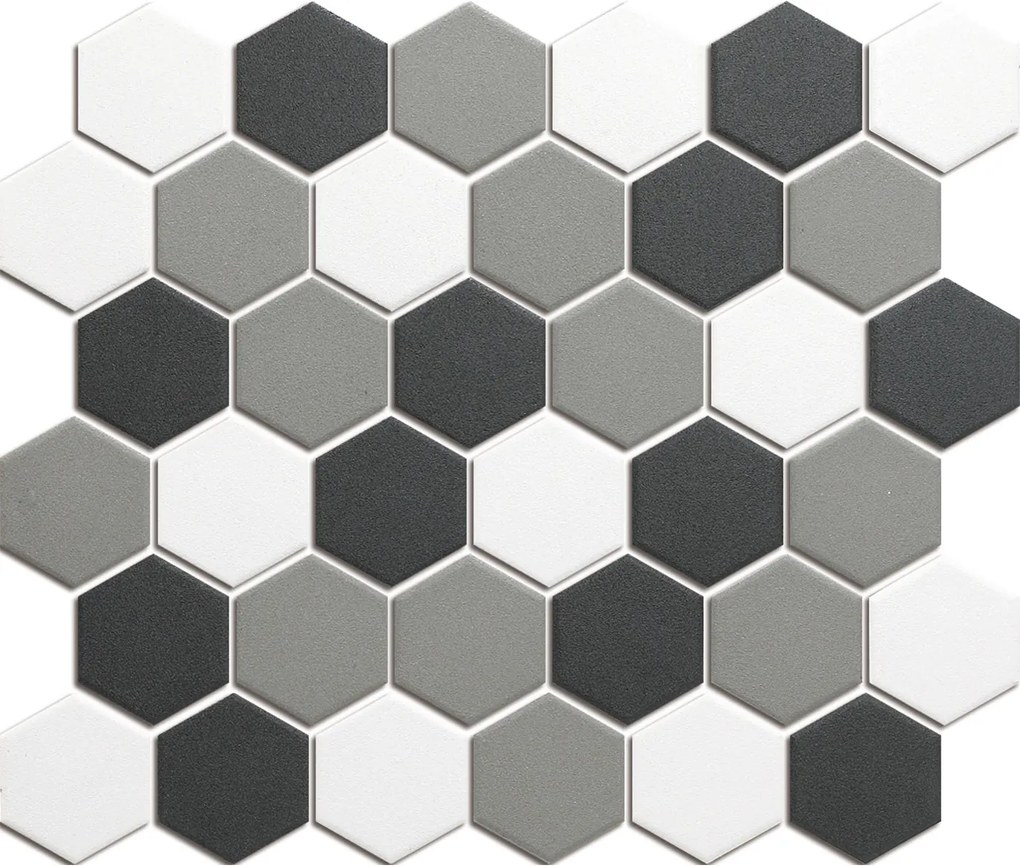 Mozaiek London Hexagon Contrast mix 5,1x5,9
