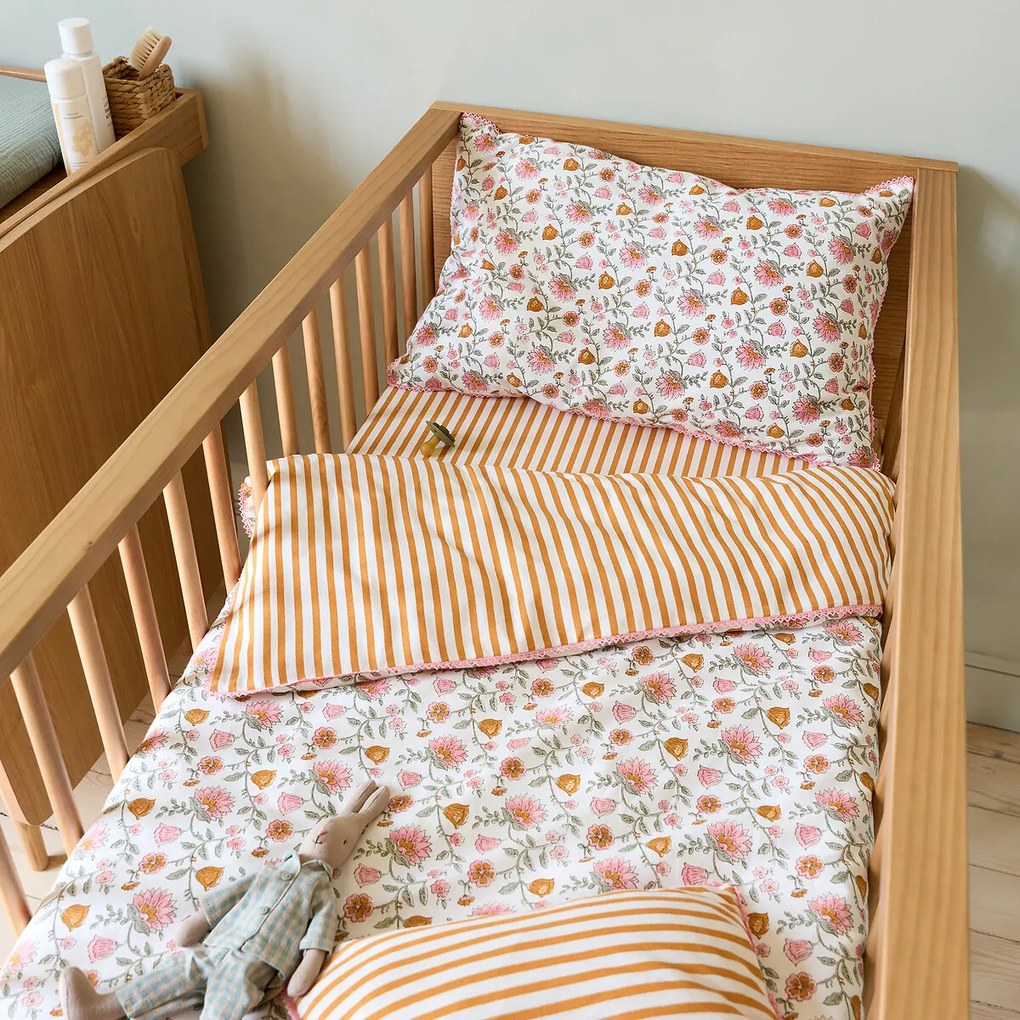 Hoeslaken baby gewassen katoen omslag 17 cm, Yassia