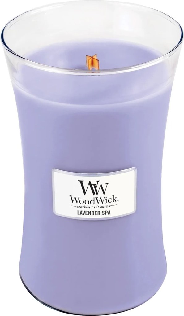 WoodWick geurkaars - Large Hourglass - Lavender Spa