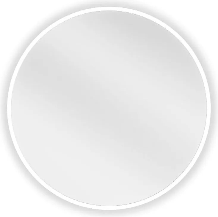 Mexen Loft ronde badkamer spiegel 30 cm, witte rand - 9850-030-030-000-20