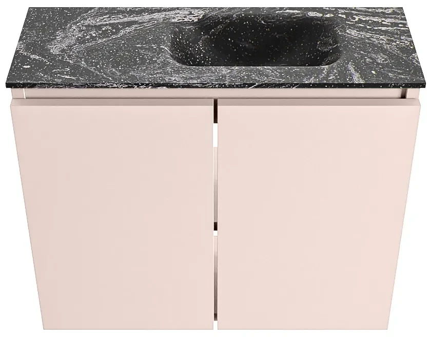 Mondiaz Ture DLux toiletmeubel 60cm rosee met wastafel lava rechts zonder kraangat