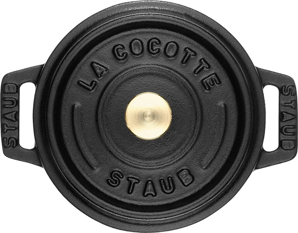 Staub La Cocotte Mini braadpan 10 cm / 250 ml, Rond, Zwart - La Cocotte - Staub