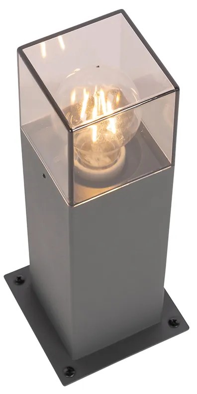 Moderne staande buitenlamp 30 cm donkergrijs IP44 - Denmark