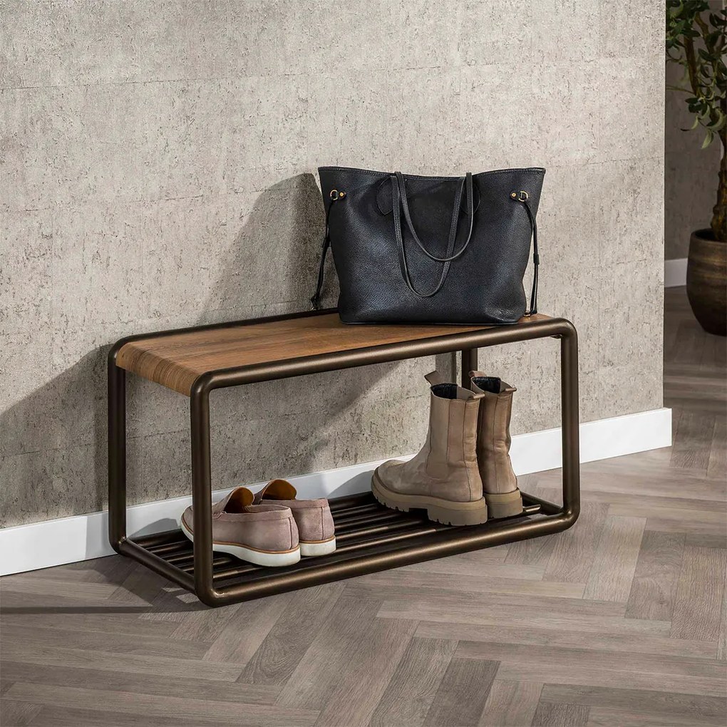 Schoenenbank Met Opberg En Zitruimte - 80x35x40cm.