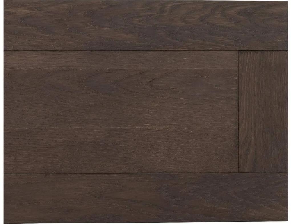 Goossens Bijzetelement Clear, hout eiken donker bruin, stijlvol landelijk, 110 x 79 x 40 cm