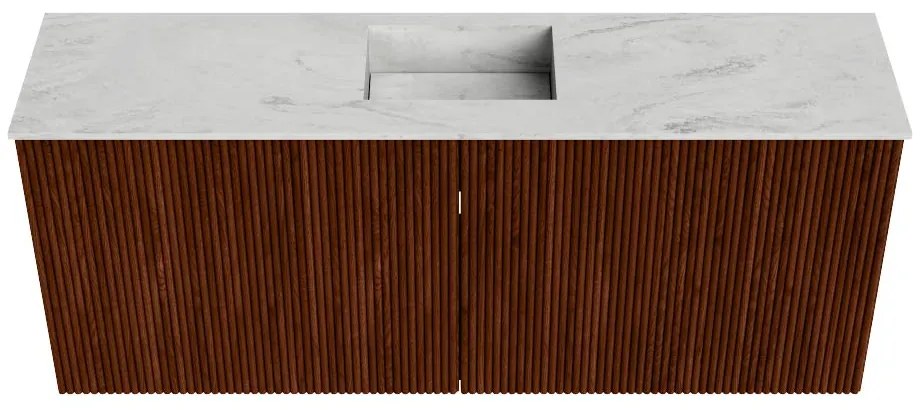 Mondiaz Joya DLux 100cm toiletmeubel ruby met wastafel faye midden 1 kraangat opalo