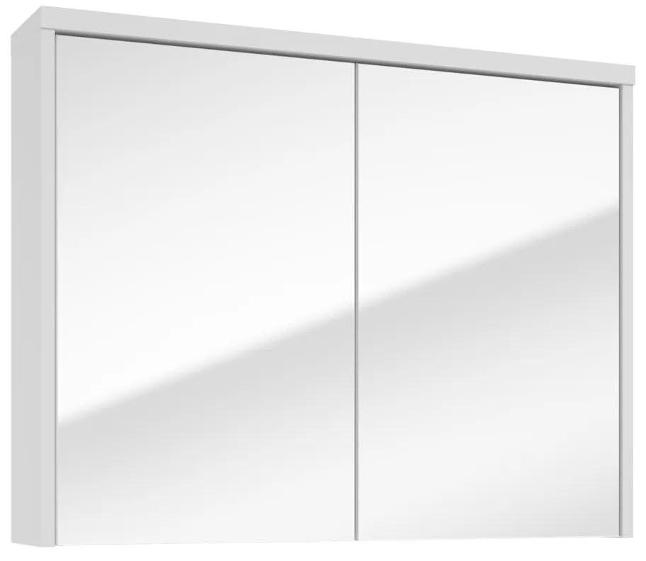 Fontana Basic spiegelkast 80cm met 2 deuren wit mat