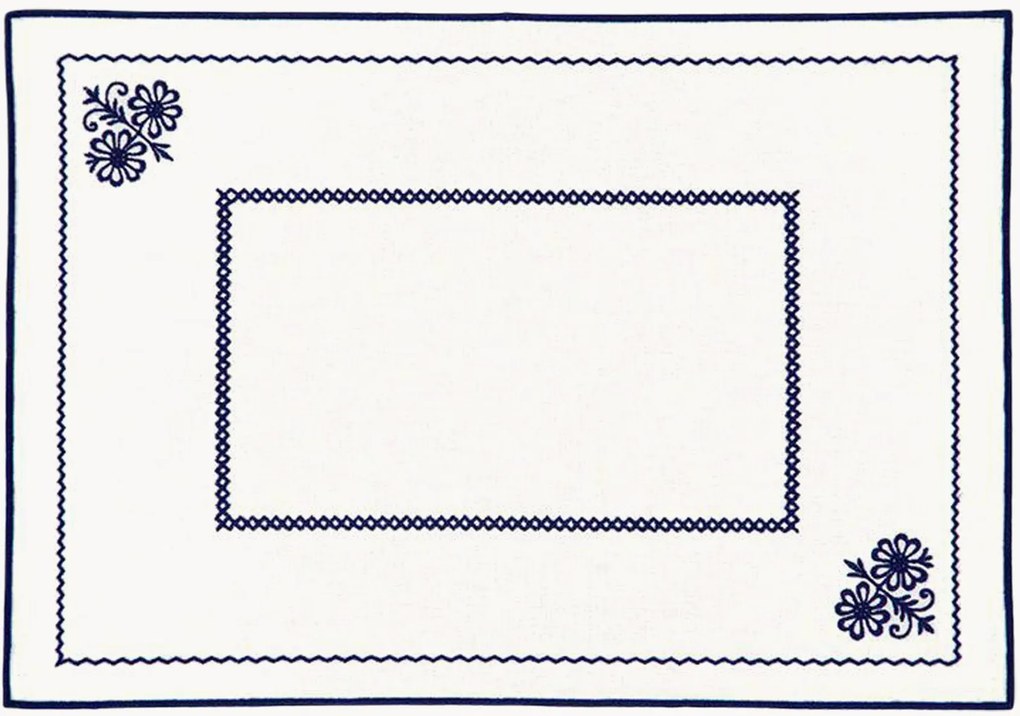 Placemat Berço met randborduurwerk