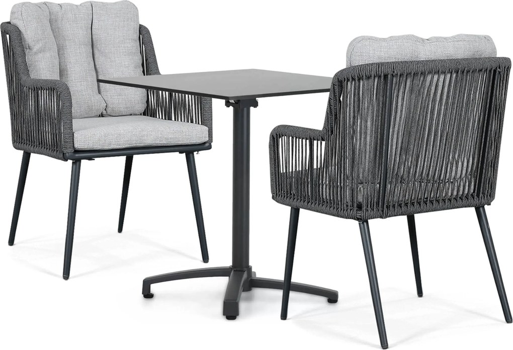Tuinset 2 personen 707 cm Rope Grijs Lifestyle Garden Furniture Tivoli/Marano