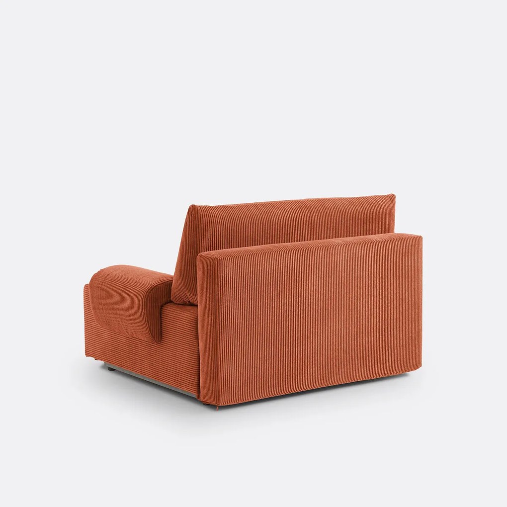 2-zits corduroy slaapbank met koffer, MAONA