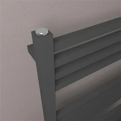 Eastbrook Tuscan Square multirail handdoekradiator 50x120cm 980W antraciet