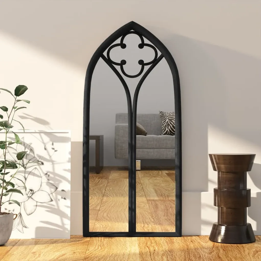 vidaXL Spiegel 100x45 cm ijzer zwart