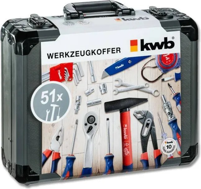 KWB Gereedschapskoffer 51 delig