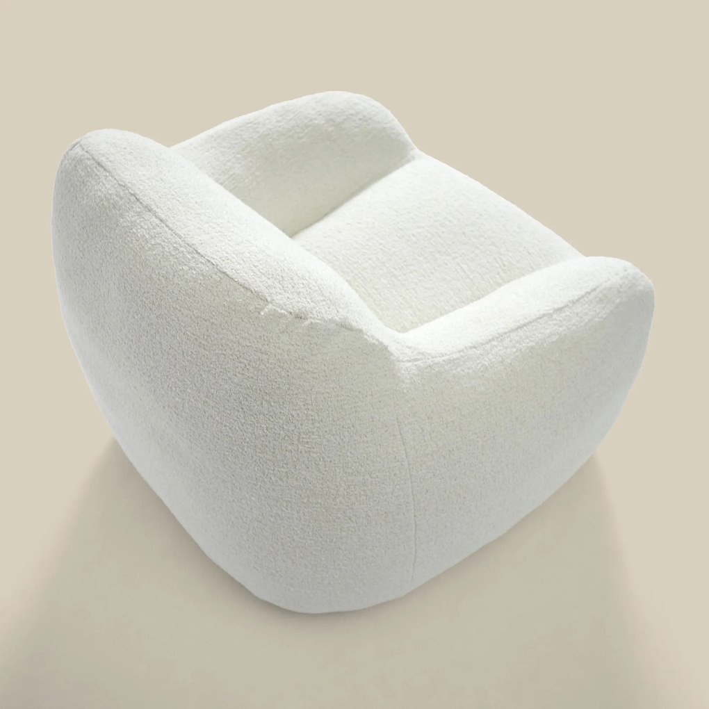 Zachte Fauteuil Creme Stof