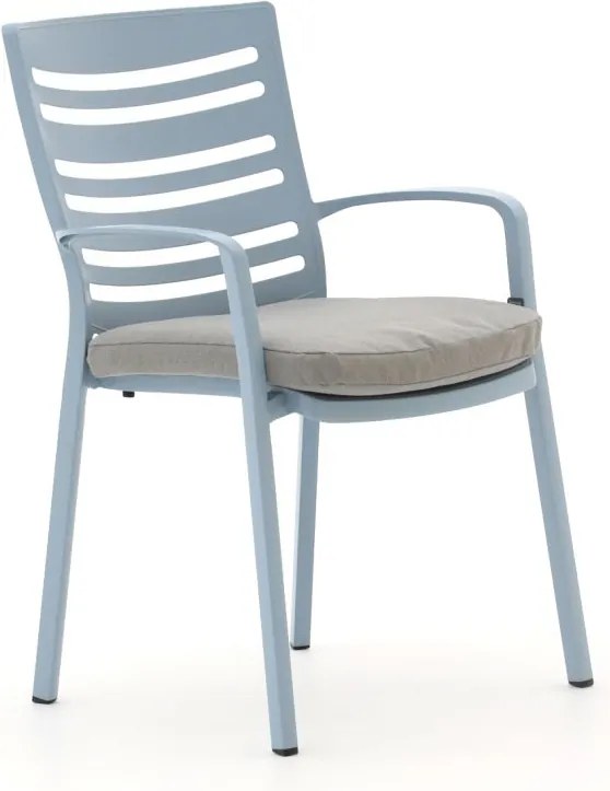 Dining tuinstoel | Hartman Alexandra | Aluminium | Blauw | Stapelbaar | Kees Smit Tuinmeubelen
