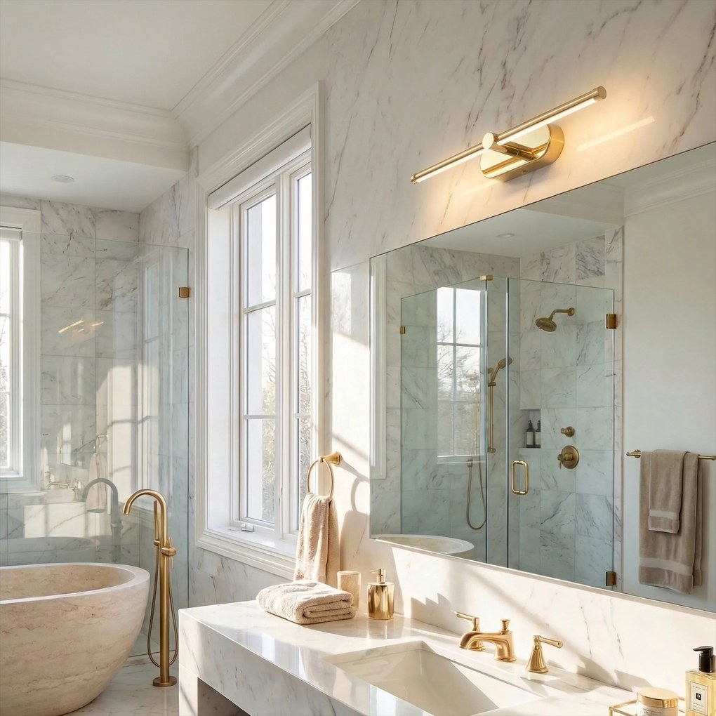 Badkamer LED-wandlamp APP1889-1W 40 cm GOLD