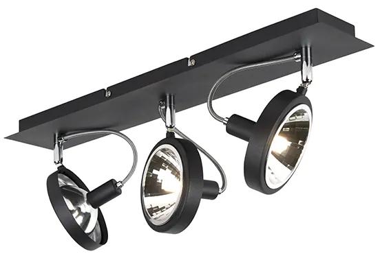 Design Spot / Opbouwspot / Plafondspot zwart 3-lichts verstelbaar - Nox Modern G9 Binnenverlichting Lamp