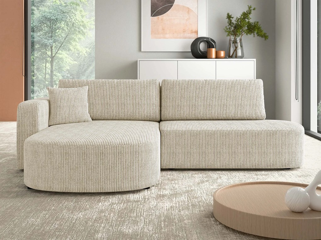 Hoekbank TrendyNest Infa, Aanwezig, Aanwezig, 252x175x82cm, 111 kg, Poten: Kunststof
