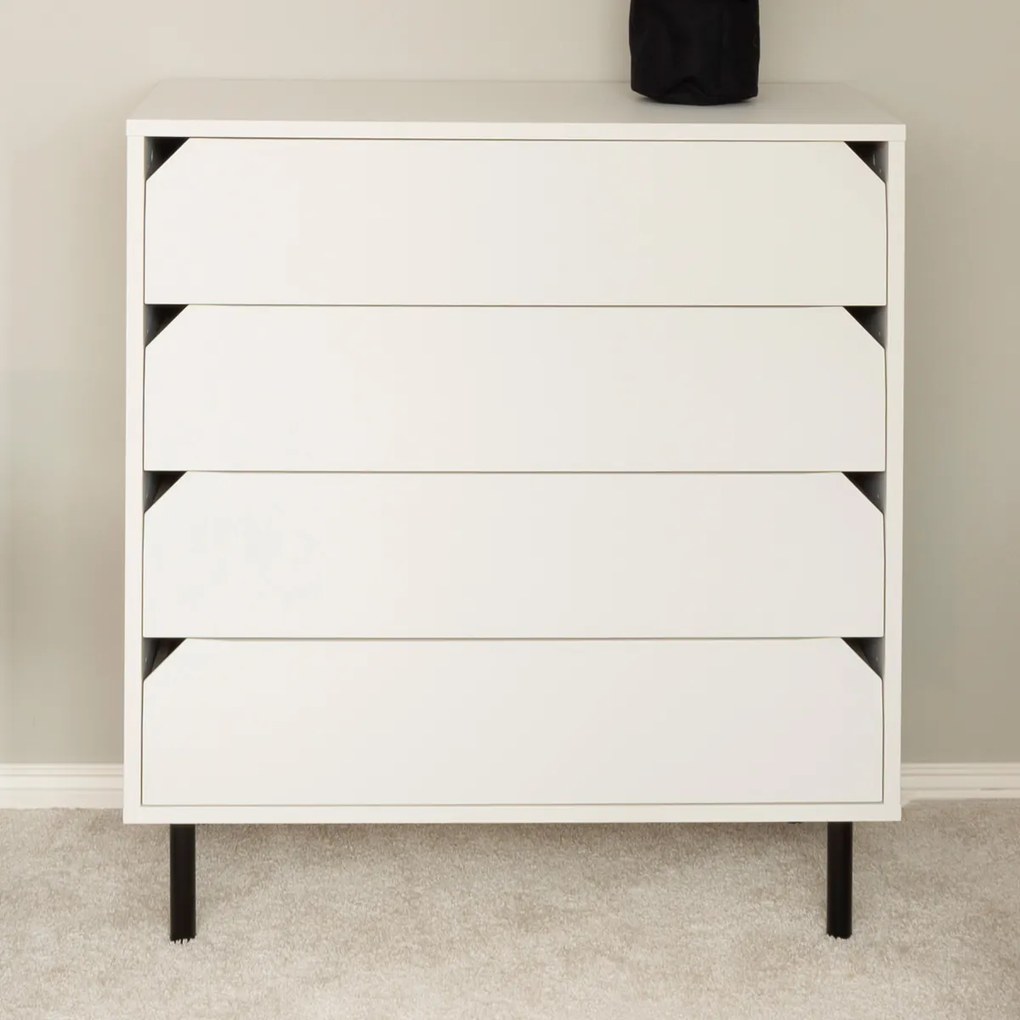 Tenzo Corner Lage Wandkast Wit - 90x43x96cm.
