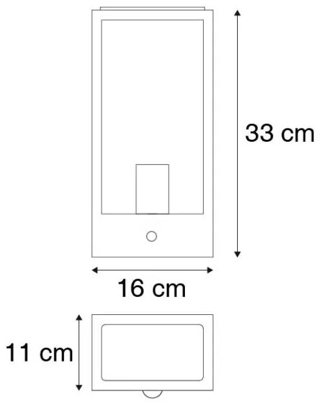 Buiten wandlamp donker groen met schemersensor IP44 - Rotterdam