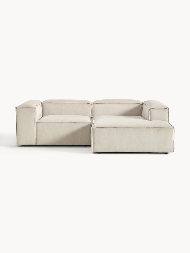 Modulaire hoekbank Lennon (3-zits) van corduroy