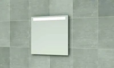 Wandspiegel met horizontale TL-verlichting 60x70 cm